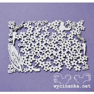 Tekturka Wycinanka Na Wsi - Tło Kwiaty i Warzywa